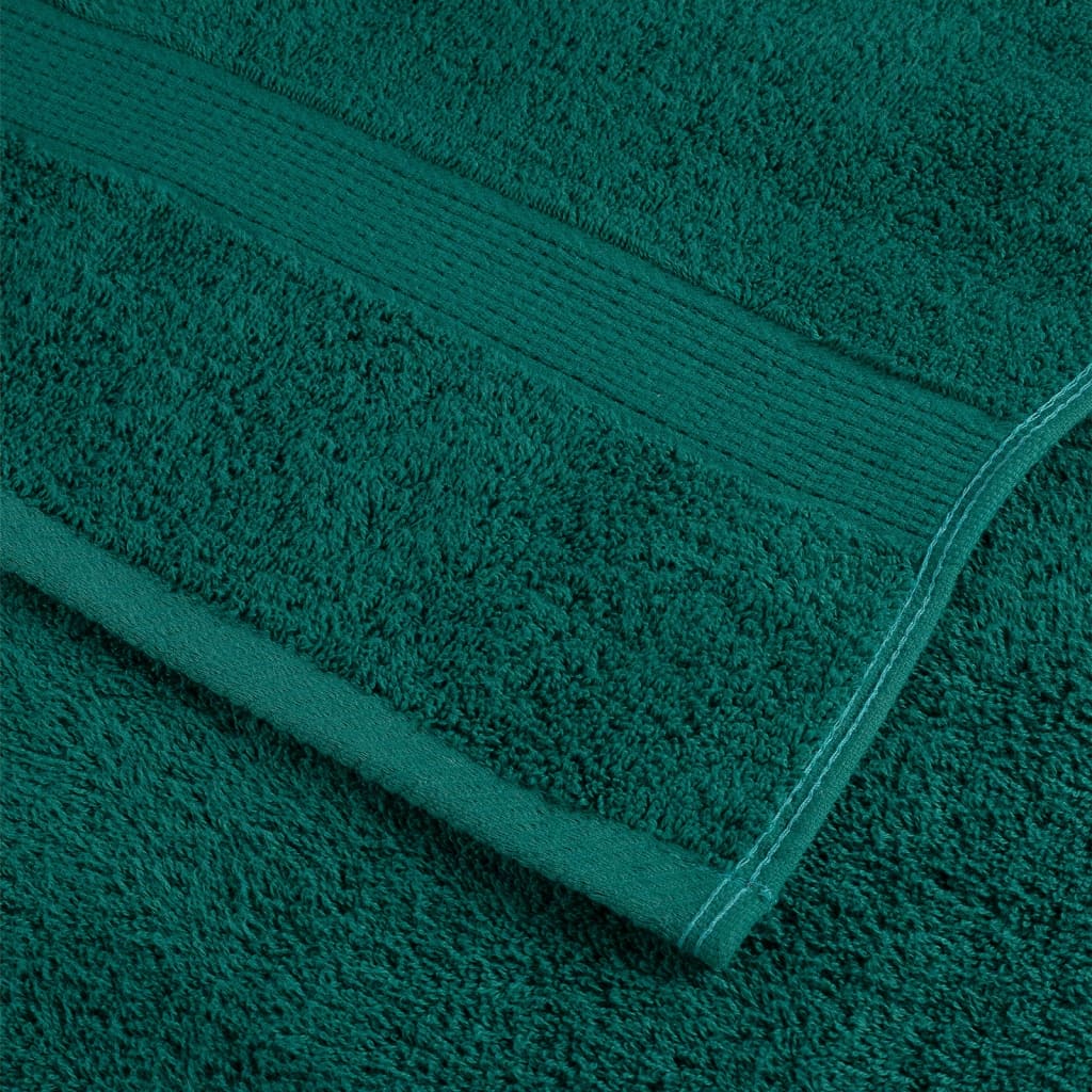 saunahåndklæder SOLUND 10 stk. Premium 80x200 cm 600 g/m2 grøn