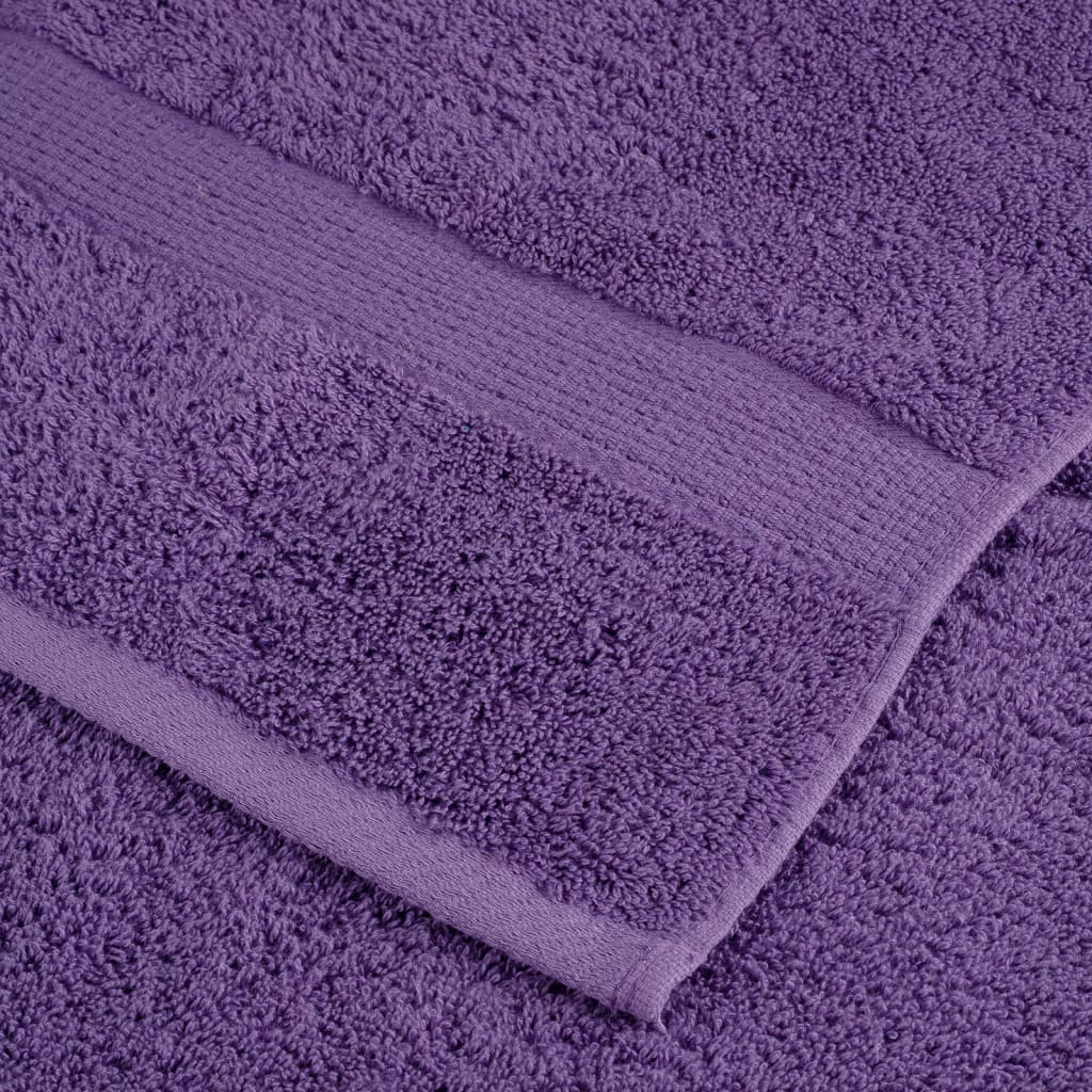 Premium vaskehåndklæder SOLUND 2 stk. lilla 30x30 cm 600 gsm