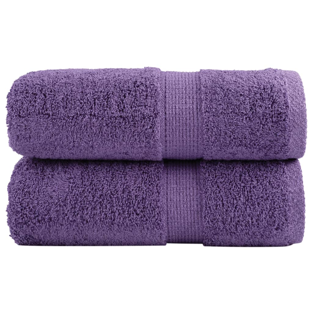 gæstehåndklæder SOLUND 2 stk. Premium 30x50 cm 600 g/m2 lilla