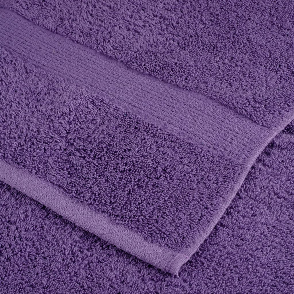 gæstehåndklæder SOLUND 4 stk. Premium 30x50 cm 600 g/m2 lilla