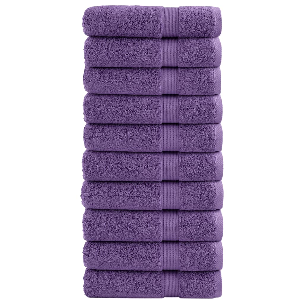 håndklæder SOLUND 10 stk. Premium 70x140 cm 600 g/m2 lilla