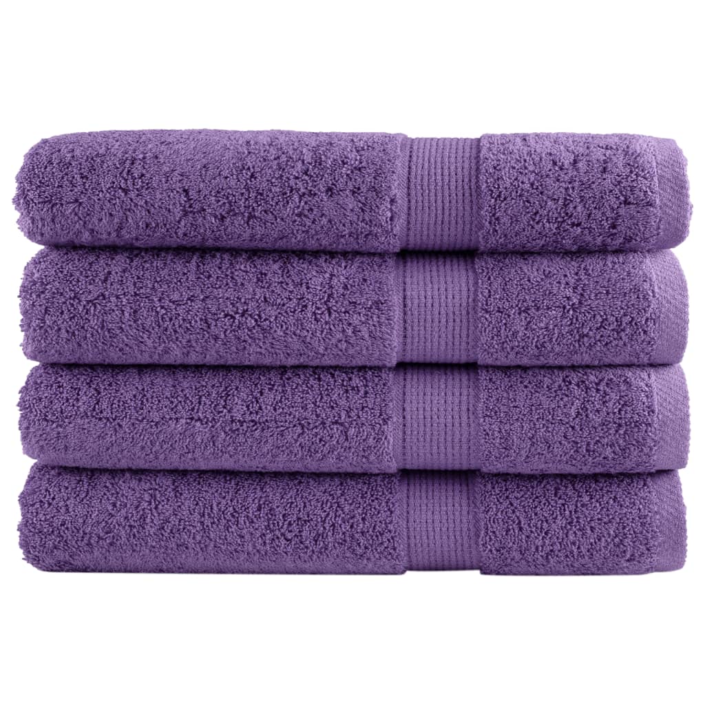 saunahåndklæder SOLUND 4 stk. Premium 80x200 cm 600 g/m2 lilla