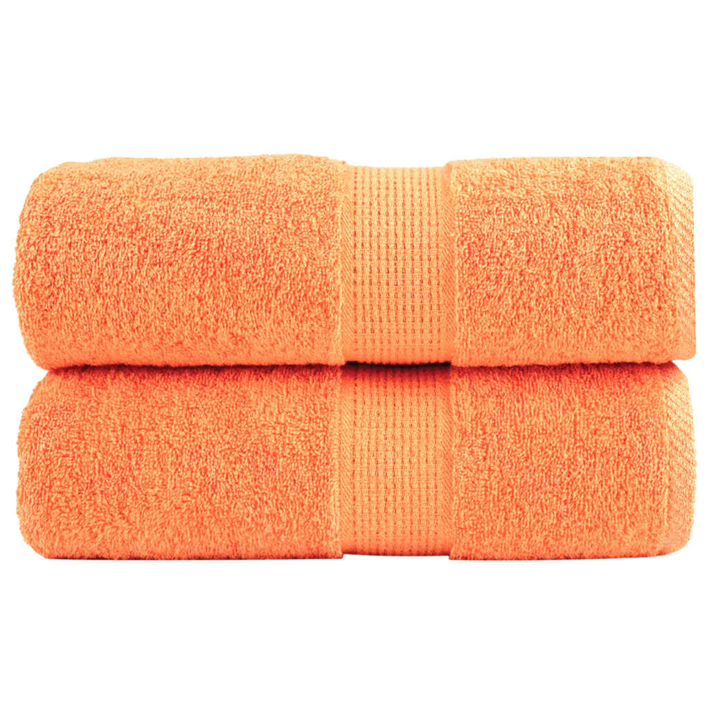 Premium vaskehåndklæder SOLUND 2 stk. orange 30x30 cm 600 gsm