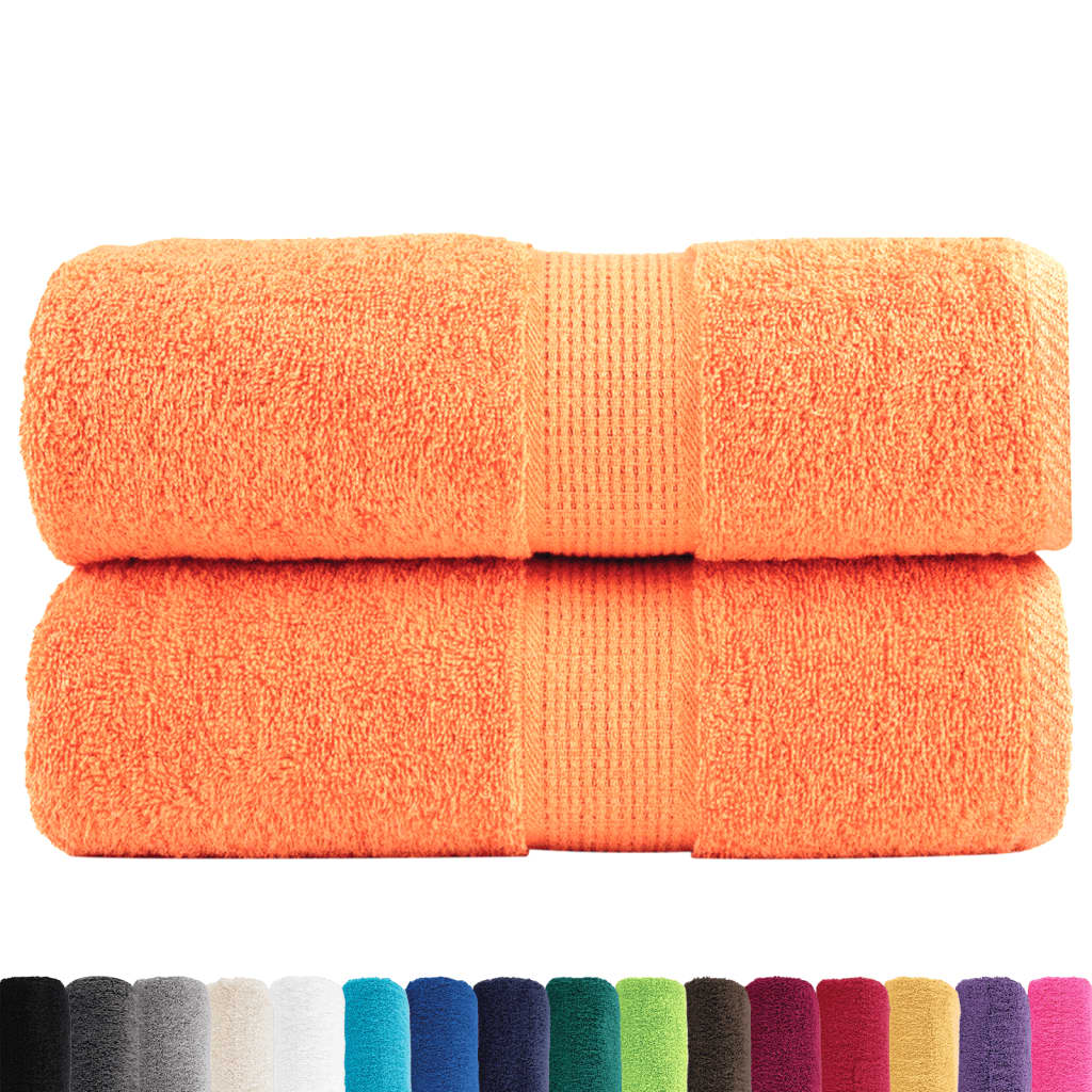 Premium vaskehåndklæder SOLUND 2 stk. orange 30x30 cm 600 gsm