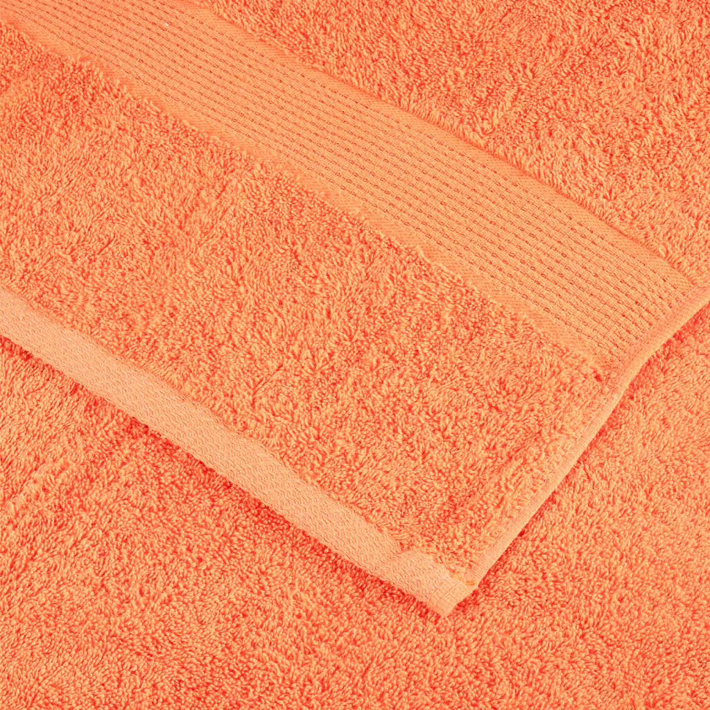 Premium vaskehåndklæder SOLUND 4 stk. orange 30x30 cm 600 gsm