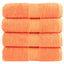 gæstehåndklæder SOLUND 4 stk. Premium 30x50 cm 600 g/m2 orange
