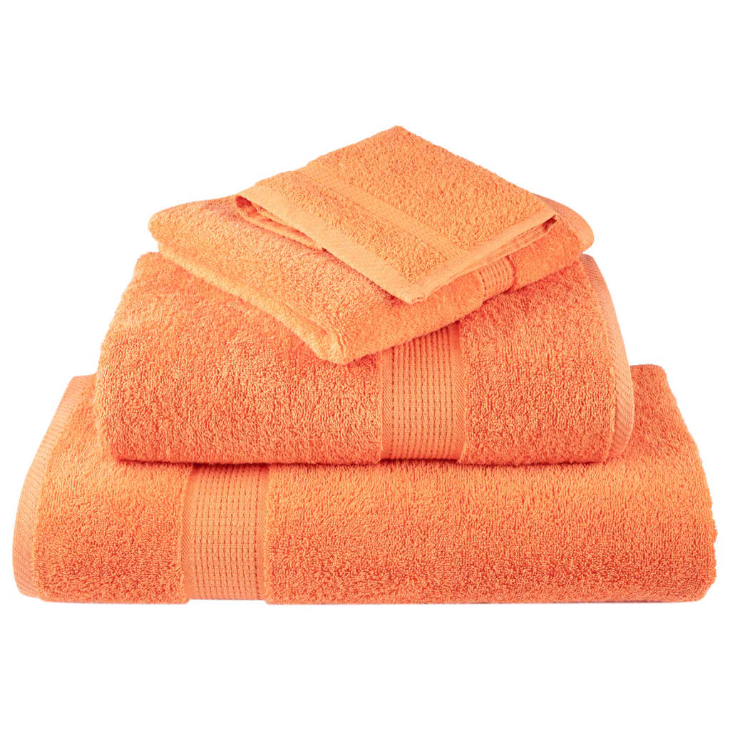gæstehåndklæder SOLUND 10 stk. Premium 30x50 cm 600 g/m2 orange