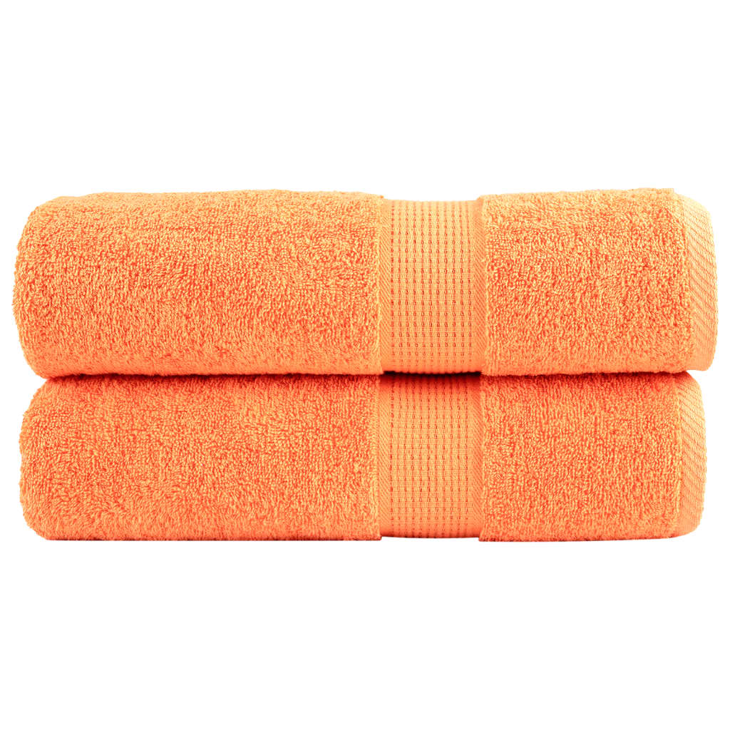 håndklæder SOLUND 2 stk. Premium 70x140 cm 600 g/m2 orange