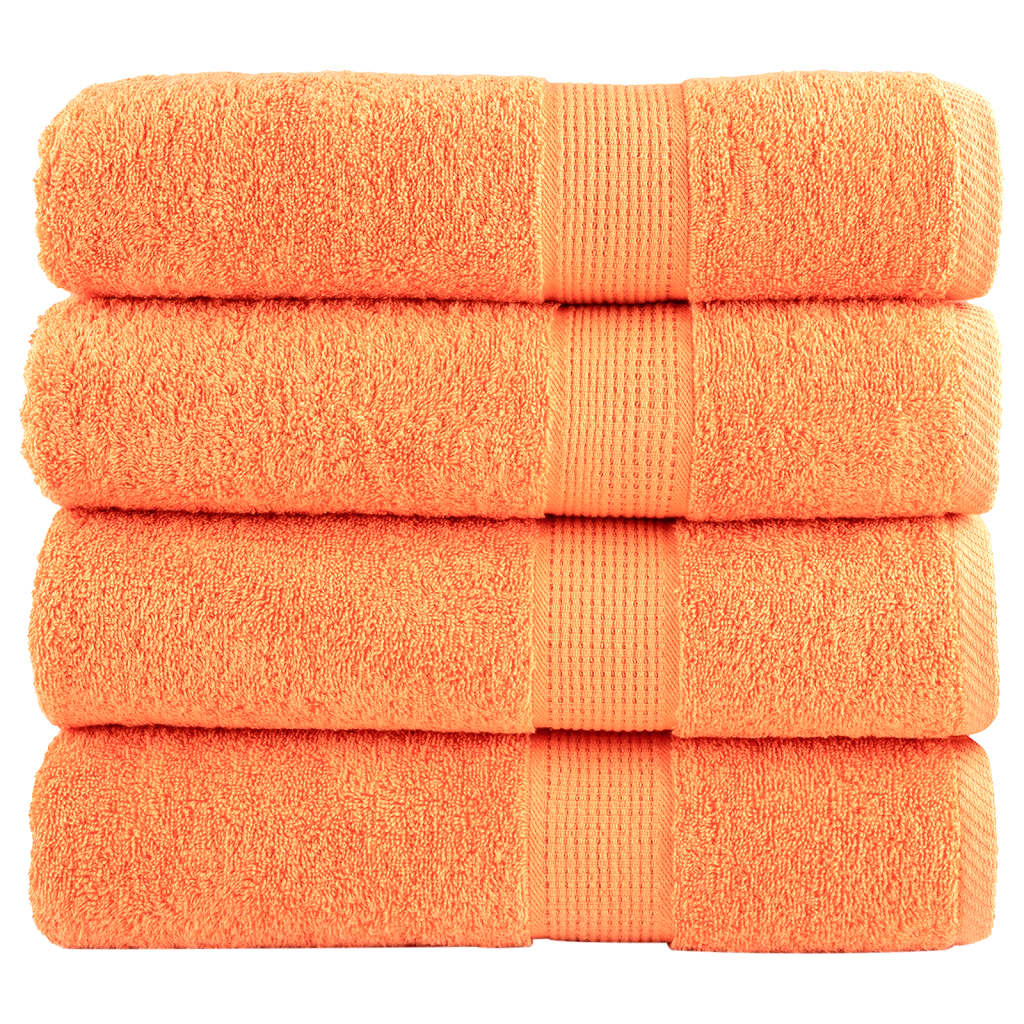 håndklæder SOLUND 4 stk. Premium 70x140 cm 600 g/m2 orange