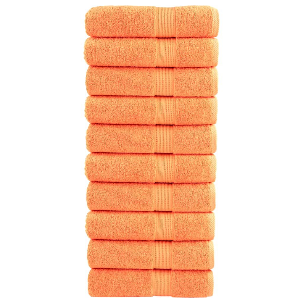 håndklæder SOLUND 10 stk. Premium 70x140 cm 600 g/m2 orange