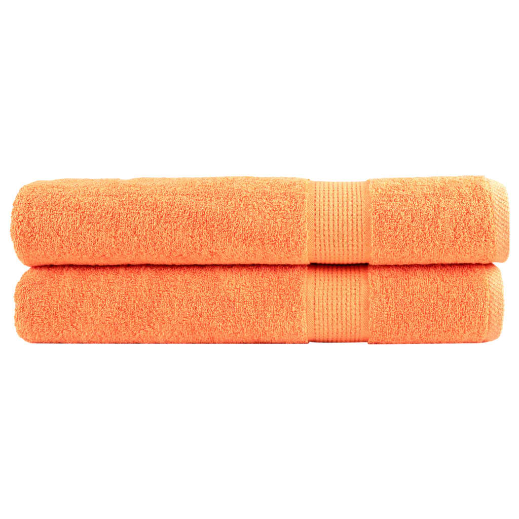 håndklæder SOLUND 2 stk. Premium 100x200 cm 600 g/m2 orange