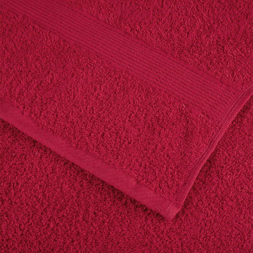 Premium badehåndklæder SOLUND 4 stk. rød 100x150 cm 600 gsm