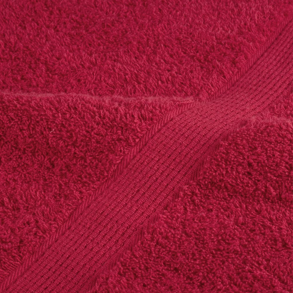 Premium badehåndklæder SOLUND 10 stk. rød 100x150 cm 600 gsm