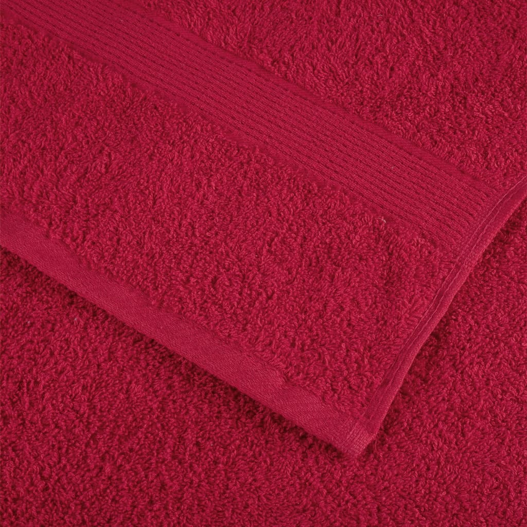 saunahåndklæder SOLUND 2 stk. Premium 80x200 cm 600 g/m2 rød