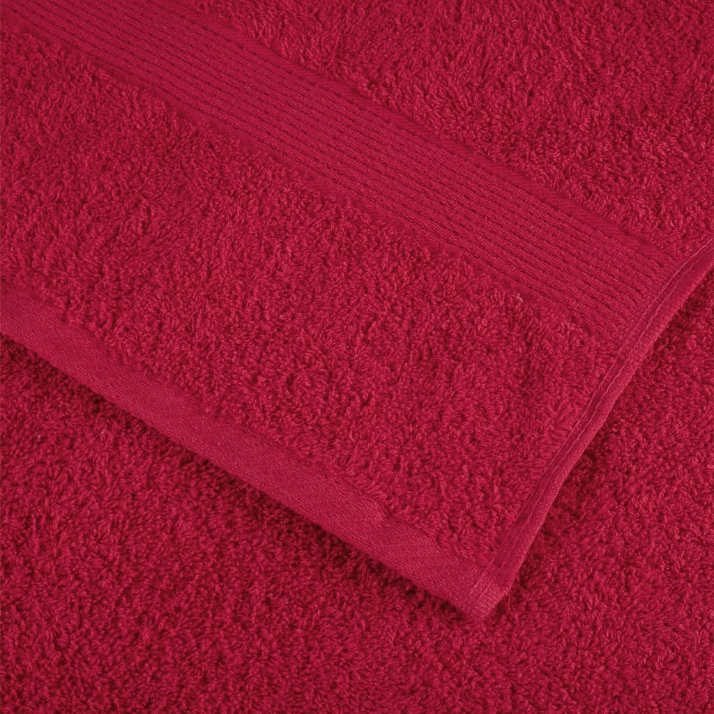 saunahåndklæder SOLUND 4 stk. Premium 80x200 cm 600 g/m2 rød