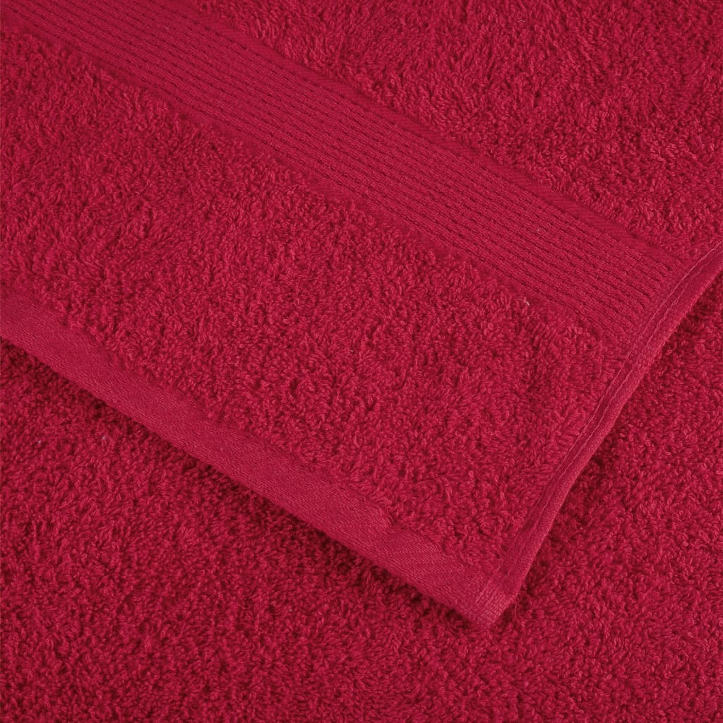 håndklæder SOLUND 4 stk. Premium 100x200 cm 600 g/m2 rød