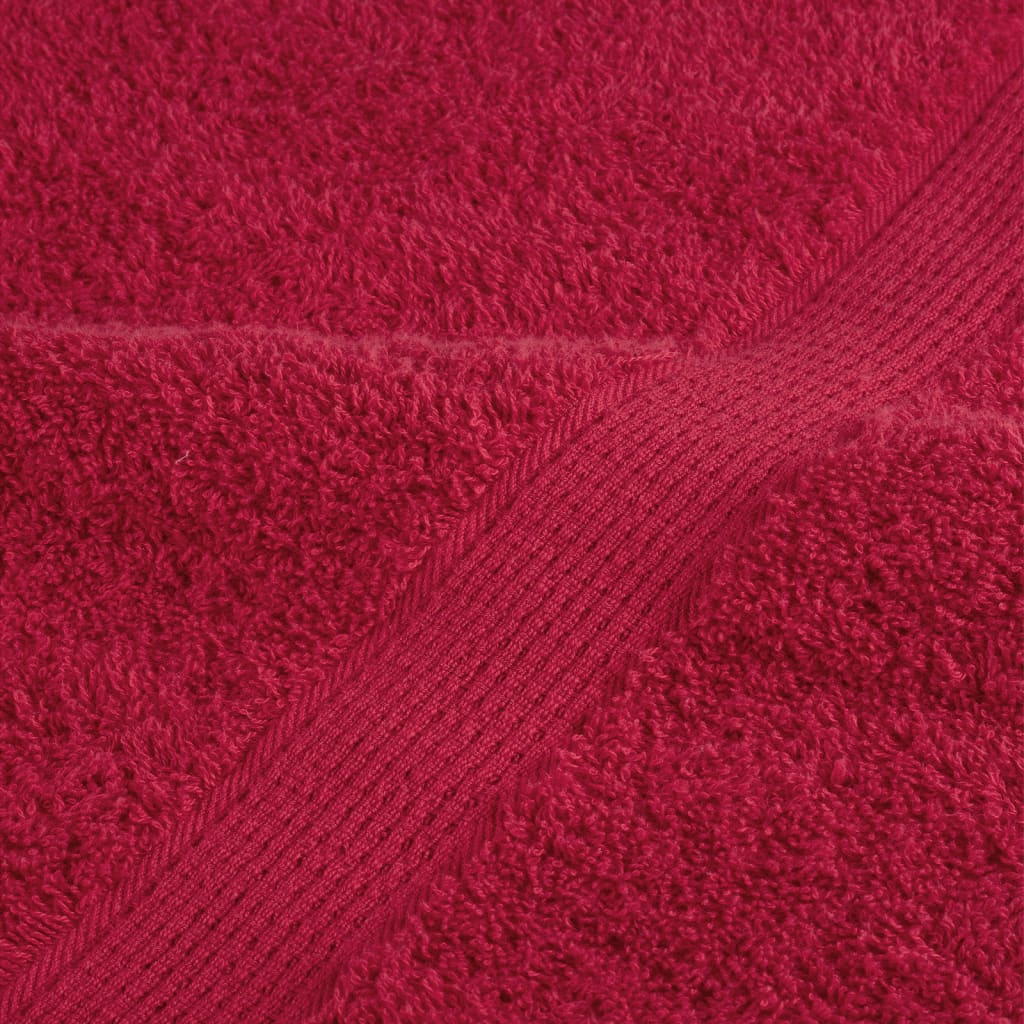 håndklæder SOLUND 4 stk. Premium 100x200 cm 600 g/m2 rød