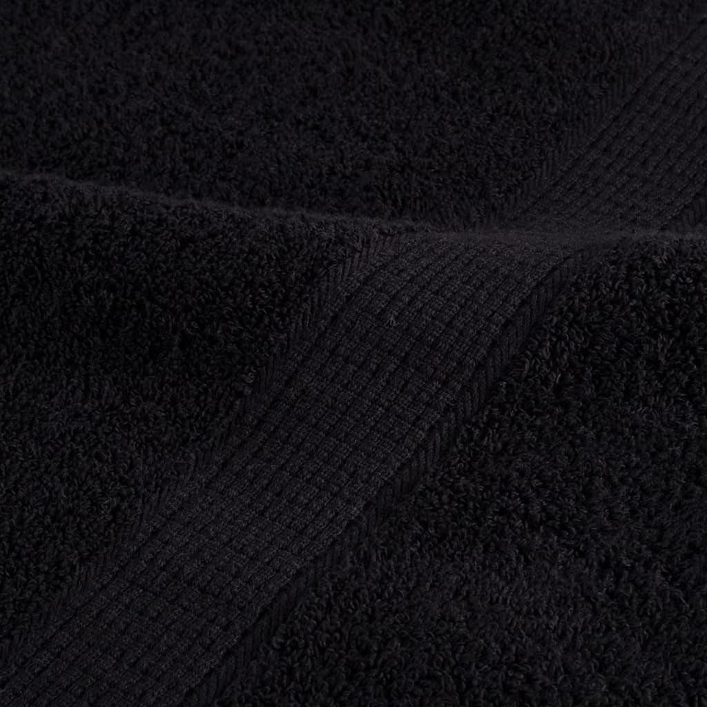 Gæstehåndklæde SOLUND 2 stk. Sort 15 x 21 cm 550 gsm