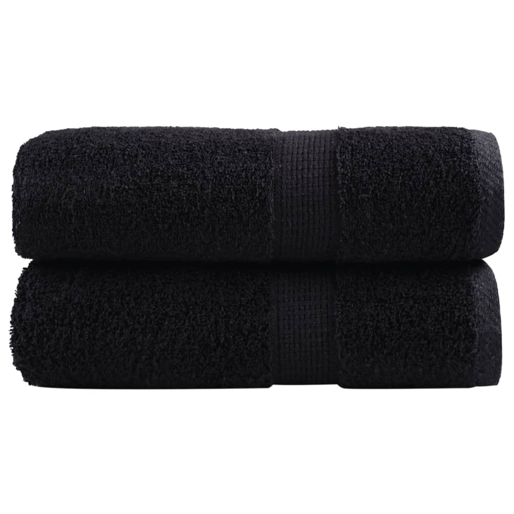Premium vaskehåndklæder SOLUND 2 stk. sorte 30x30 cm 600 gsm