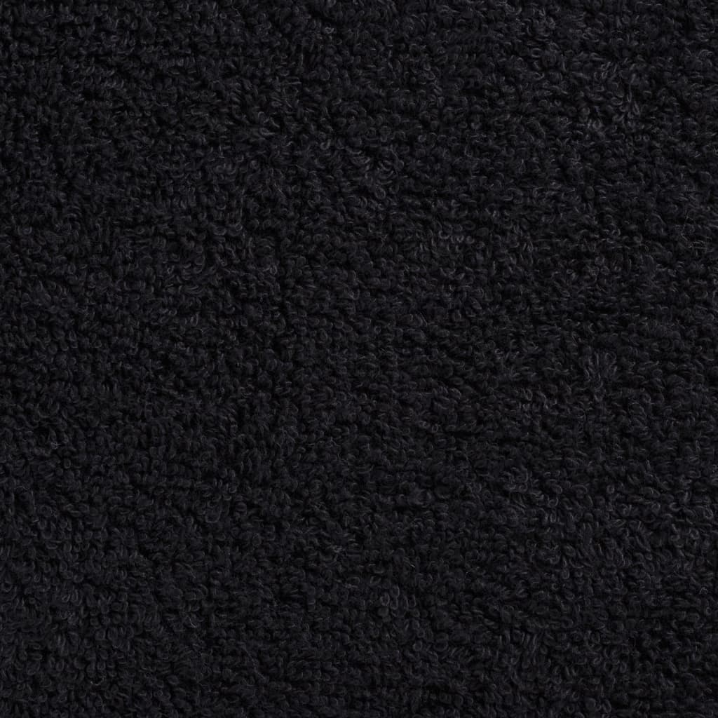 Premium vaskehåndklæder SOLUND 10 stk. sorte 30x30 cm 600 gsm