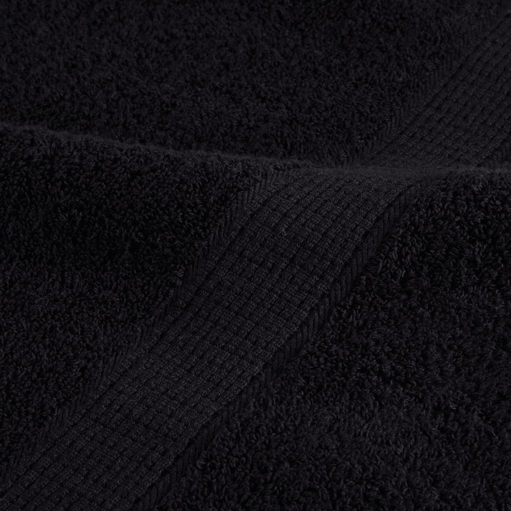 gæstehåndklæder SOLUND 2 stk. Premium 30x50 cm 600 g/m2 sort