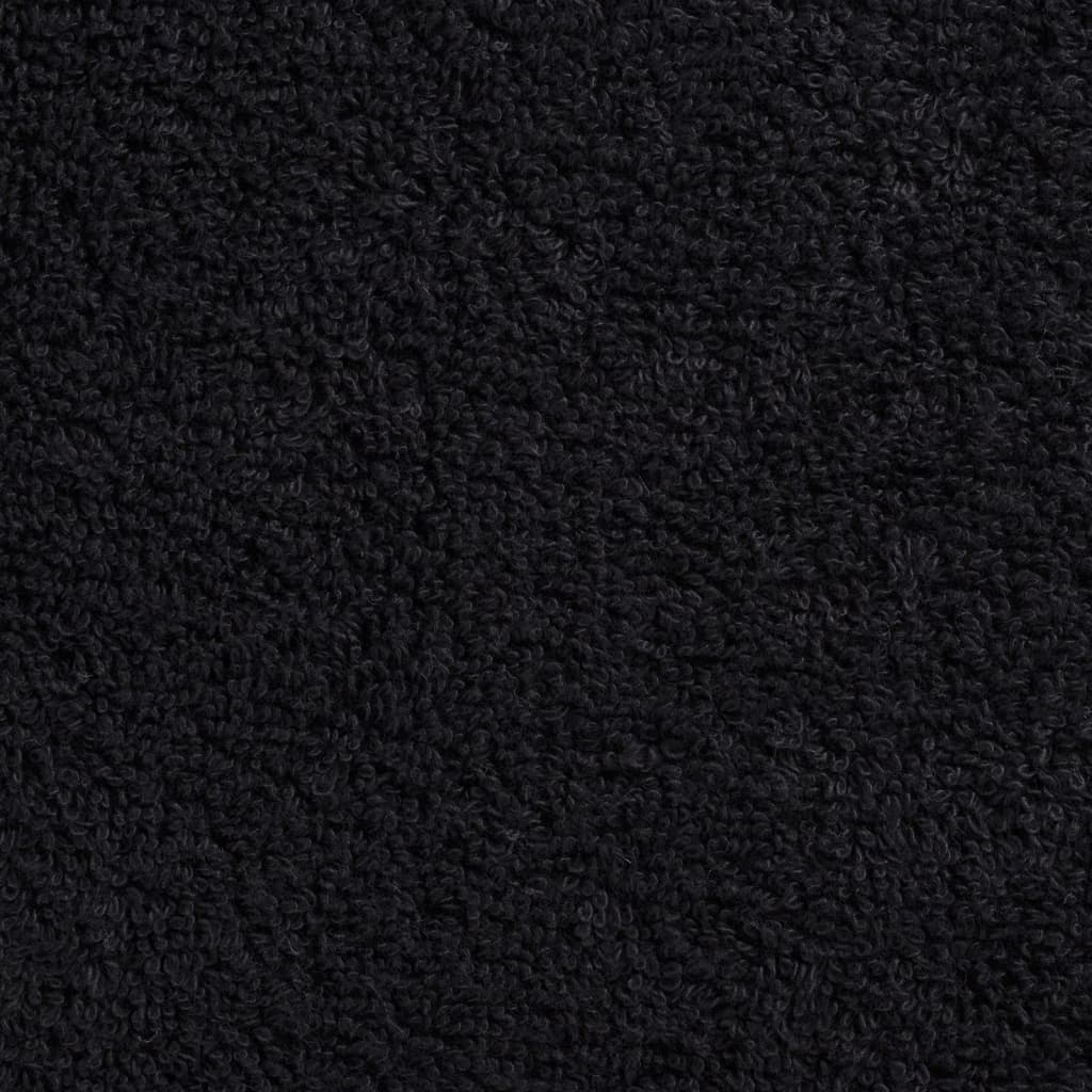 gæstehåndklæder SOLUND 10 stk. Premium 30x50 cm 600 g/m2 sort