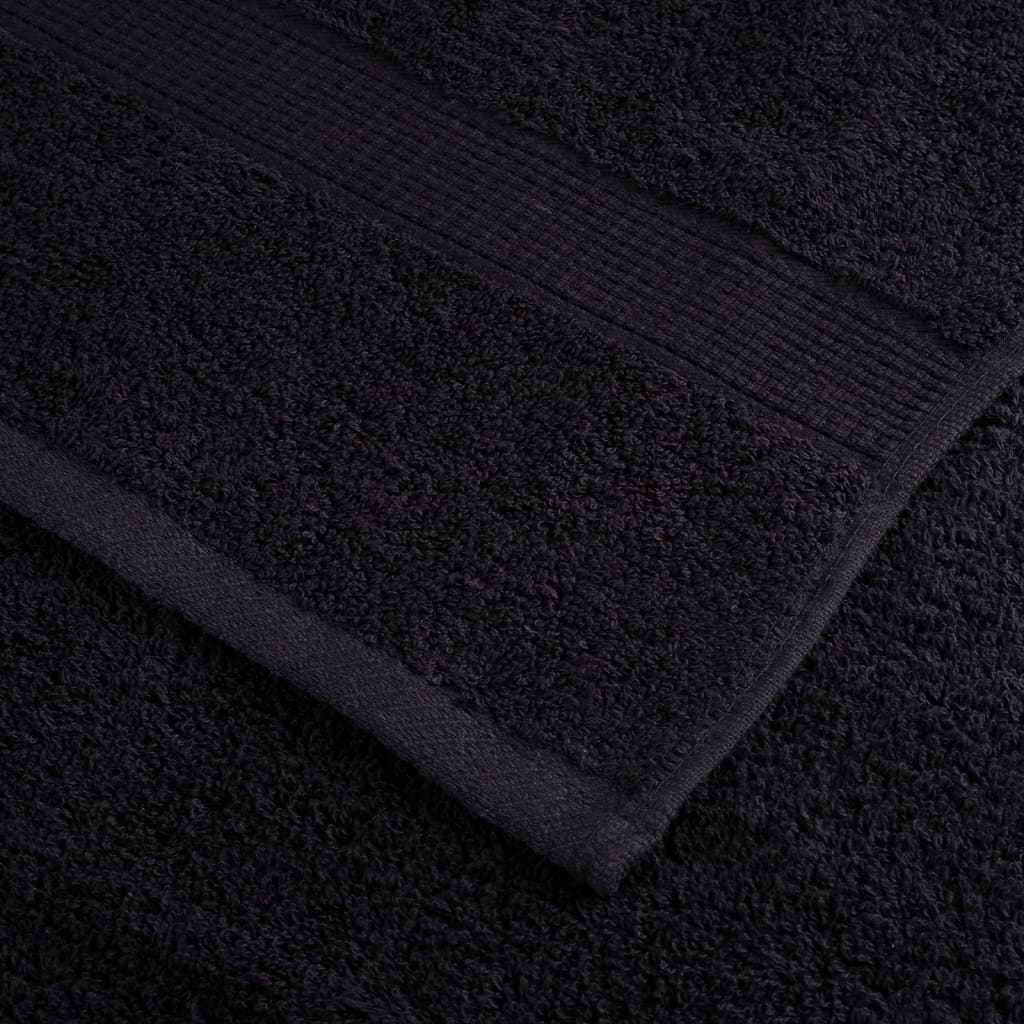 håndklæder SOLUND 4 stk. Premium 50x100 cm 600 g/m2 sort