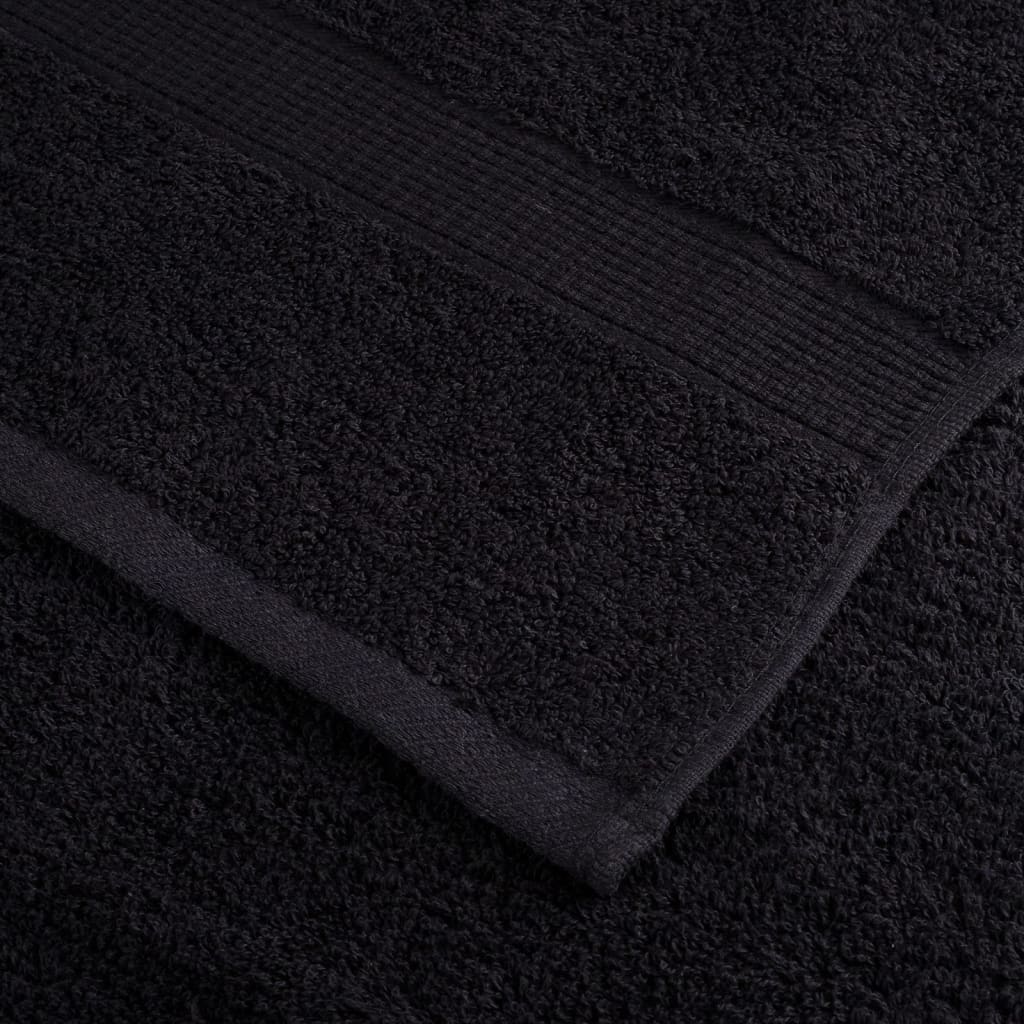 håndklæder SOLUND 2 stk. Premium 70x140 cm 600 g/m2 sort