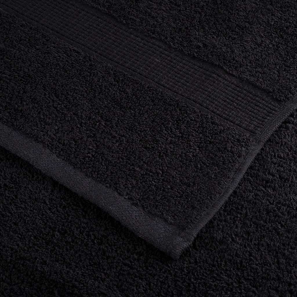håndklæder SOLUND 2 stk. Premium 100x200 cm 600 g/m2 sort
