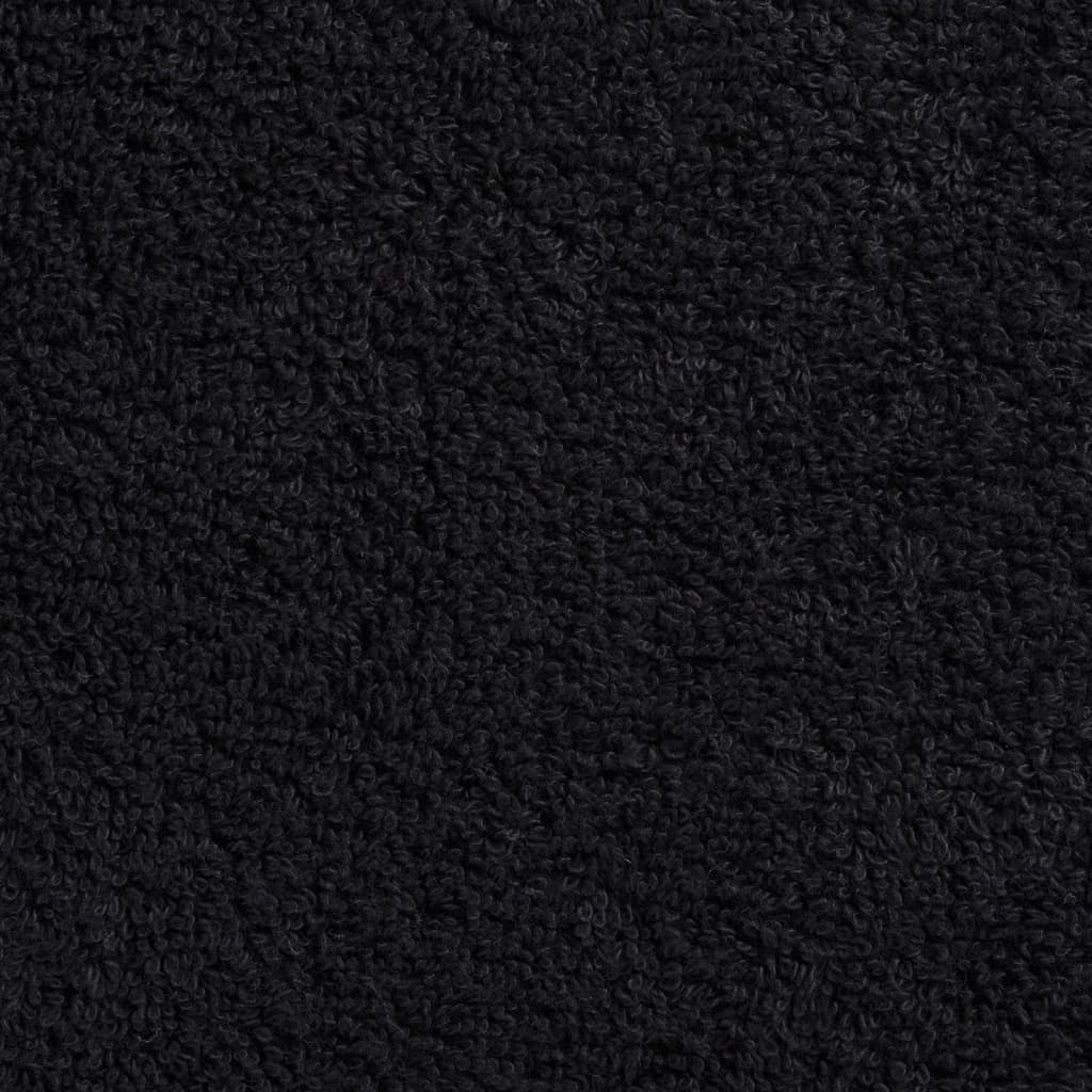 håndklæder SOLUND 10 stk. Premium 100x200 cm 600 g/m2 sort