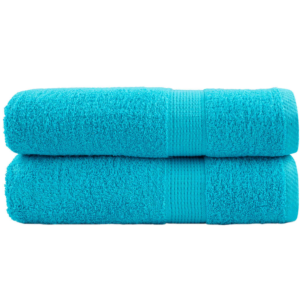 håndklæder SOLUND 2 stk. Premium 50x100 cm 600 g/m2 turkis