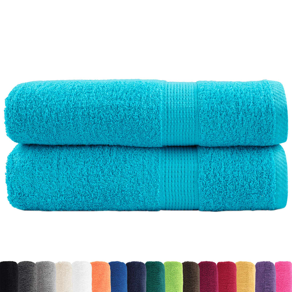 håndklæder SOLUND 2 stk. Premium 50x100 cm 600 g/m2 turkis