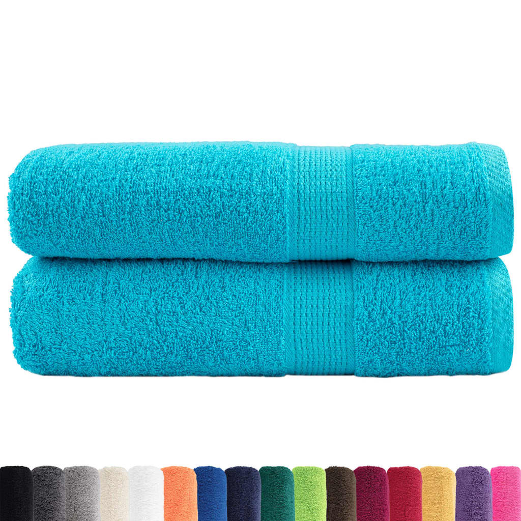 håndklæder SOLUND 2 stk. Premium 70x140 cm 600 g/m2 turkis