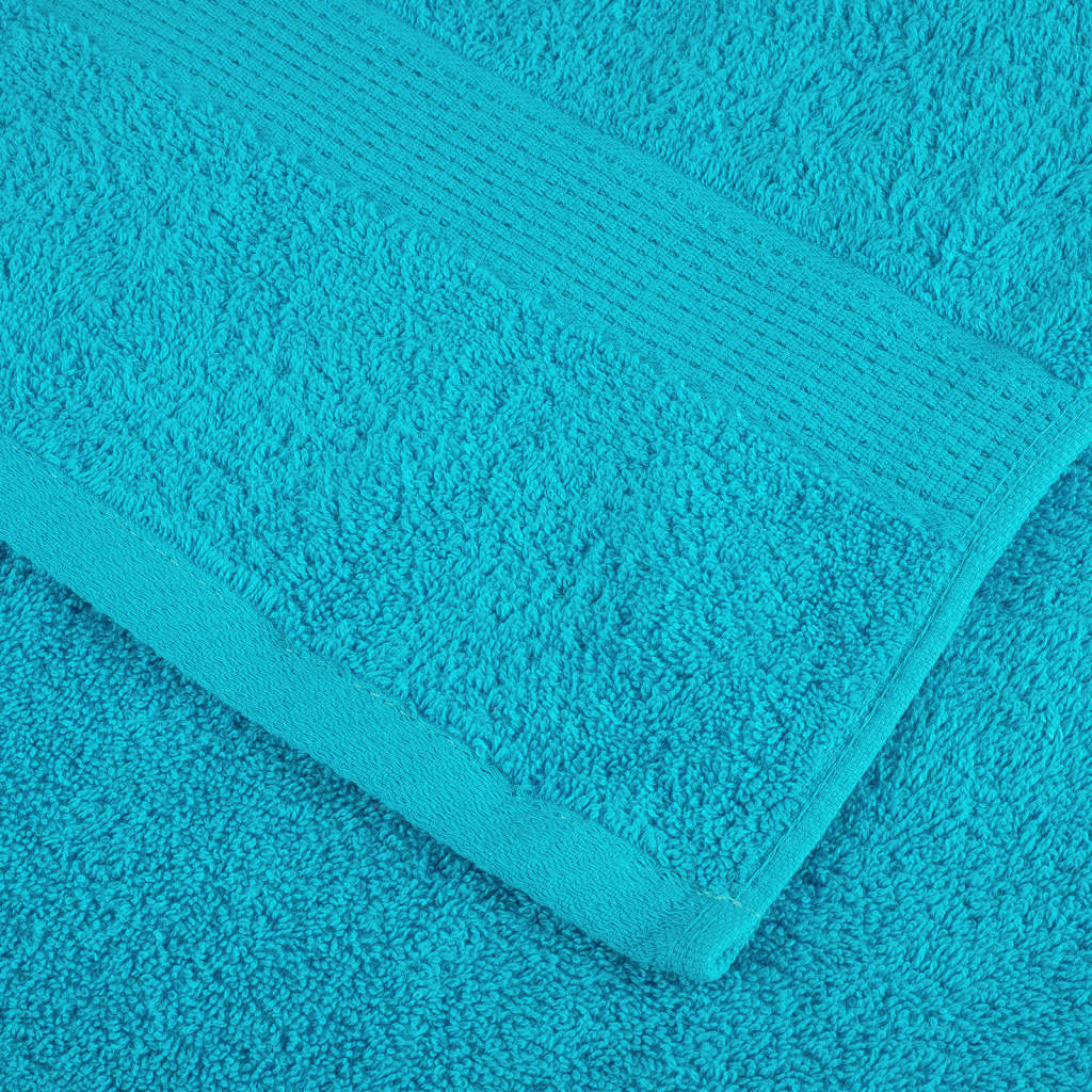 Premium badehåndklæder SOLUND 10 stk. turkis 100x150 cm 600 gsm