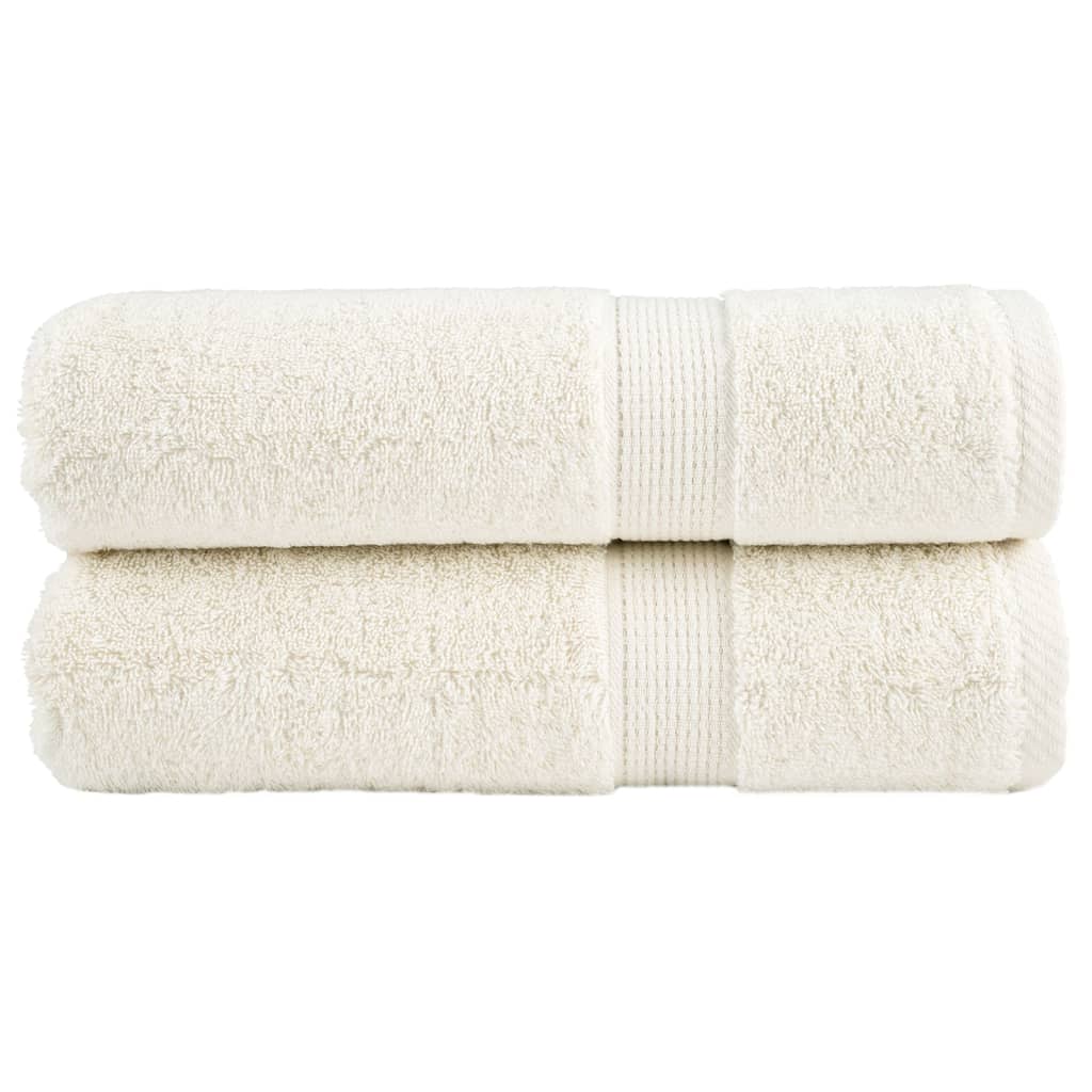 håndklæder SOLUND 2 stk. Premium 70x140 cm 600 g/m2 cremefarvet