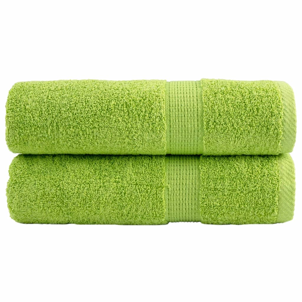 håndklæder SOLUND 2 stk. Premium 70x140 cm 600 g/m2 æblegrøn
