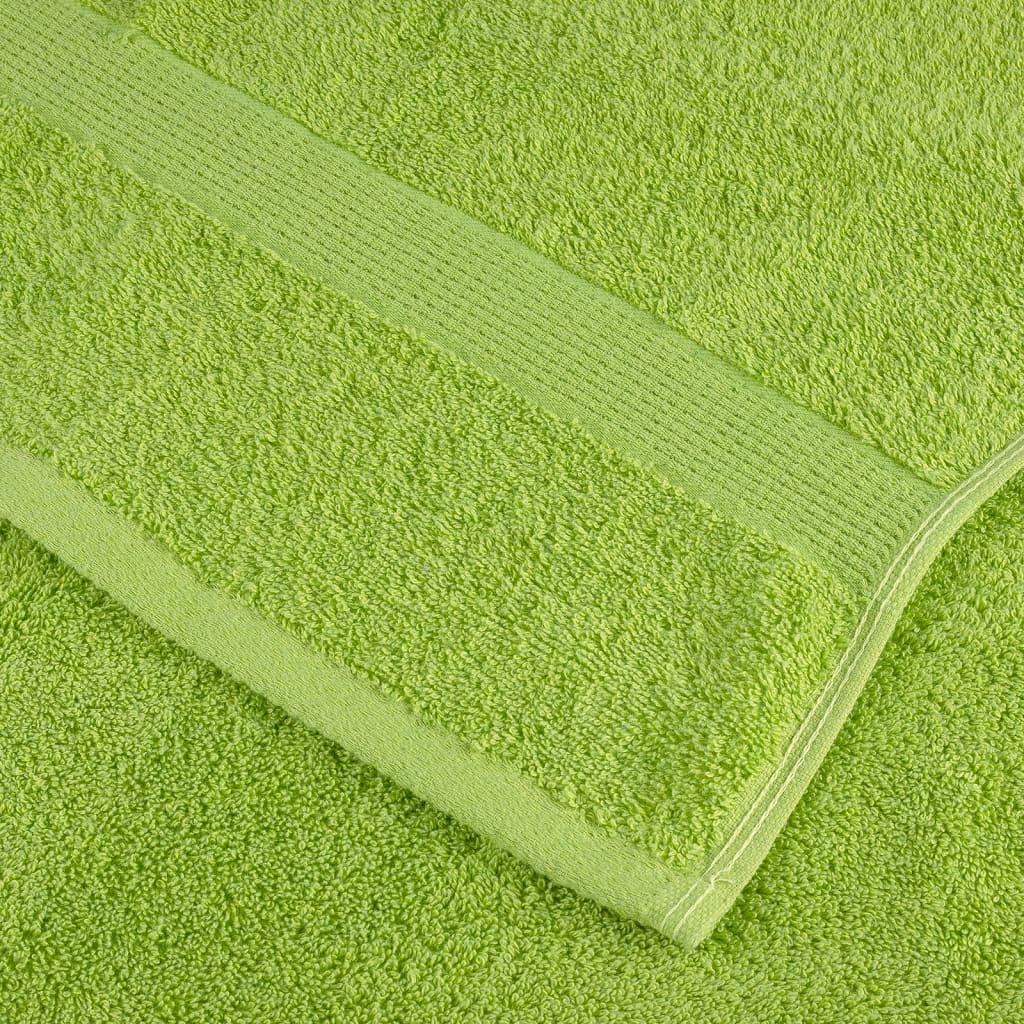 Premium badehåndklæder SOLUND 10 stk. æblegrøn 100x150 cm 600 gsm