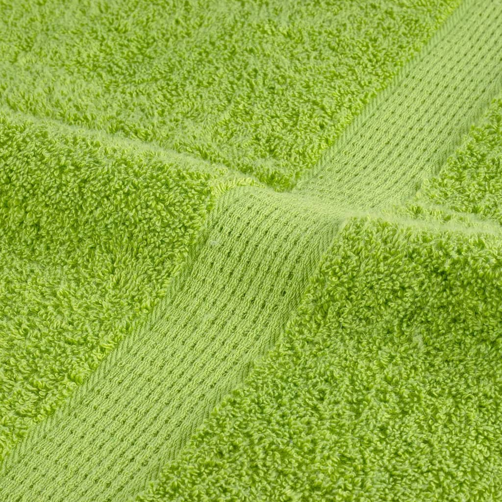Premium badehåndklæder SOLUND 10 stk. æblegrøn 100x150 cm 600 gsm
