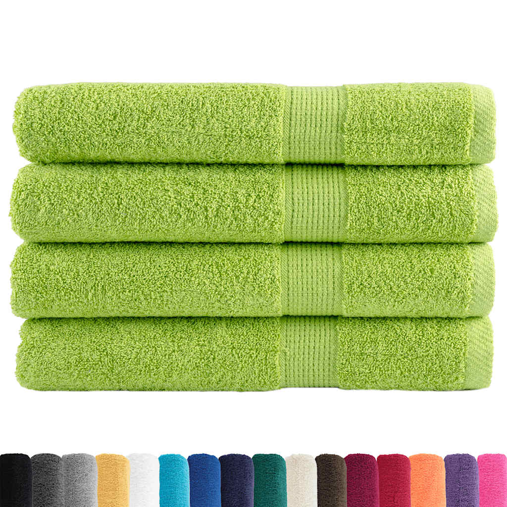 saunahåndklæder SOLUND 4 stk. Premium 80x200cm 600g/m2 æblegrøn