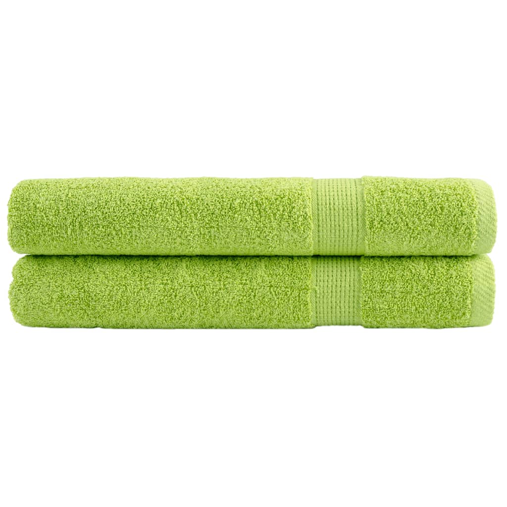 håndklæder SOLUND 2 stk. Premium 100x200 cm 600 g/m2 æblegrøn