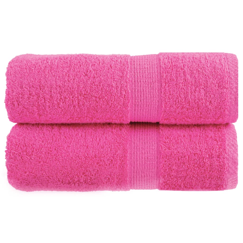 gæstehåndklæder SOLUND 2 stk. Premium 30x50 cm 600 g/m2 pink