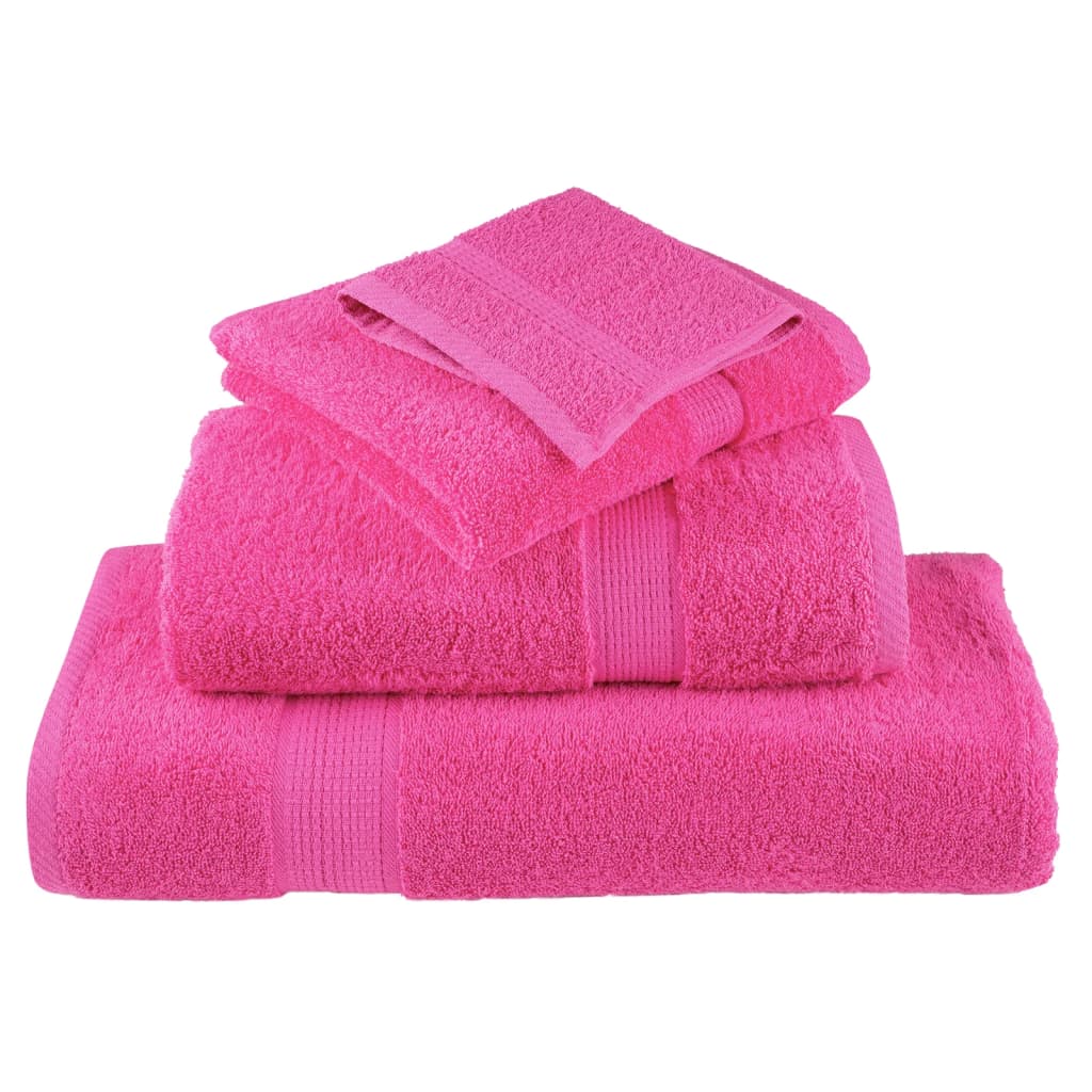 håndklæder SOLUND 4 stk. Premium 50x100 cm 600 g/m2 pink