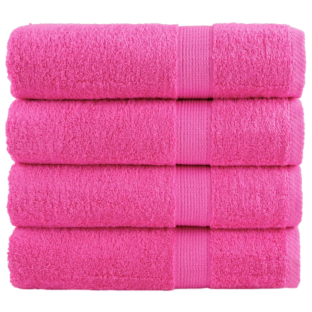 håndklæder SOLUND 4 stk. Premium 70x140 cm 600 g/m2 pink