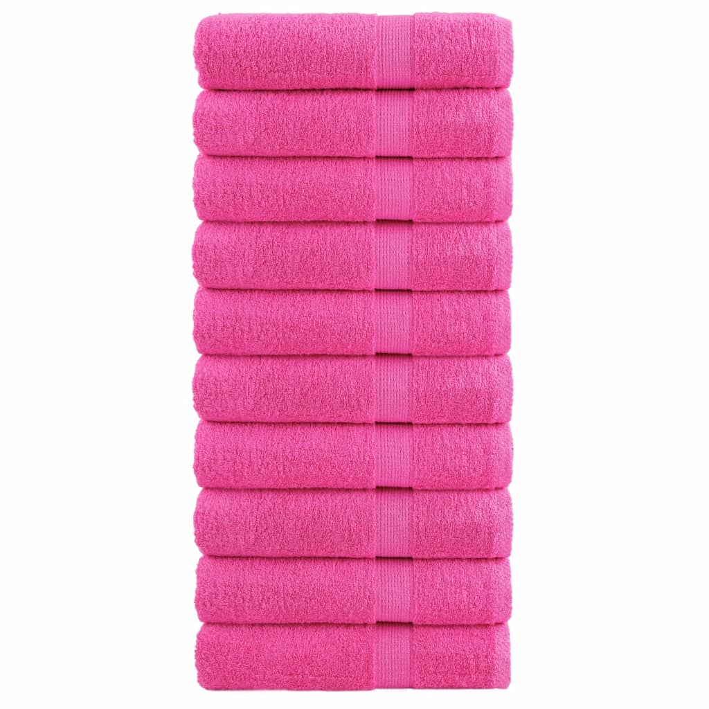 håndklæder SOLUND 10 stk. Premium 70x140 cm 600 g/m2 pink