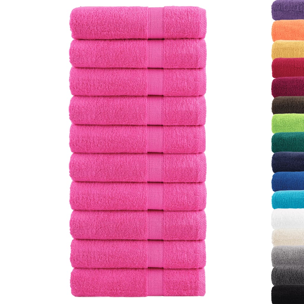 håndklæder SOLUND 10 stk. Premium 70x140 cm 600 g/m2 pink