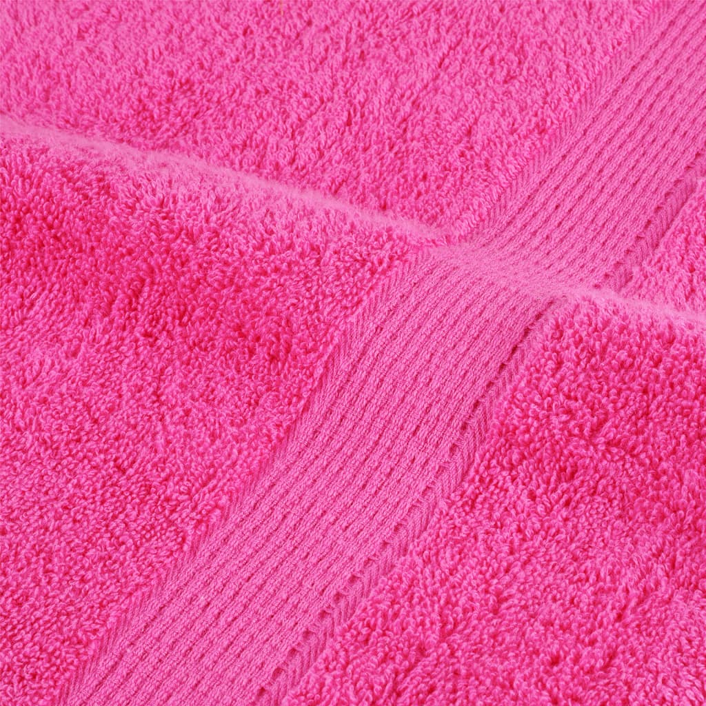 Premium badehåndklæder SOLUND 2 stk. lyserød 100x150 cm 600 gsm