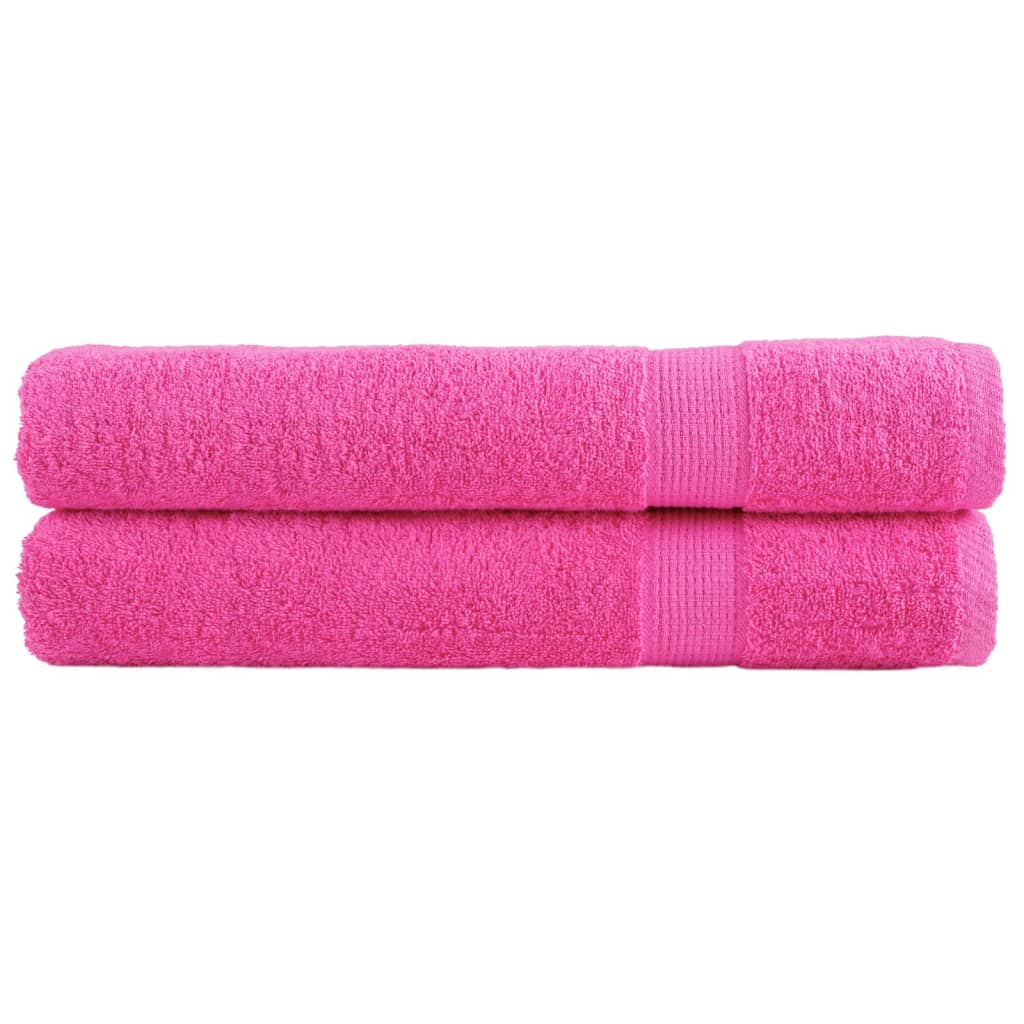 håndklæder SOLUND 2 stk. Premium 100x200 cm 600 g/m2 pink