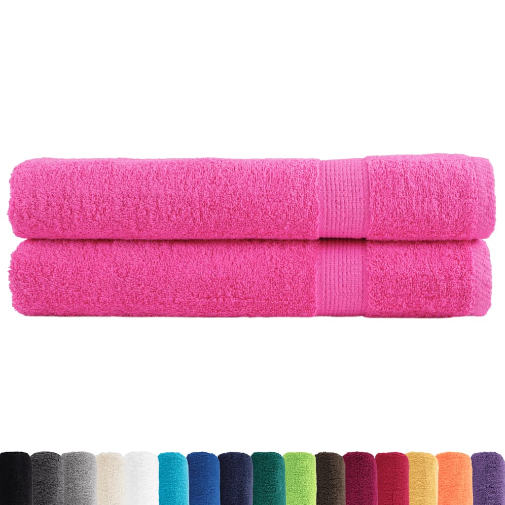 håndklæder SOLUND 2 stk. Premium 100x200 cm 600 g/m2 pink
