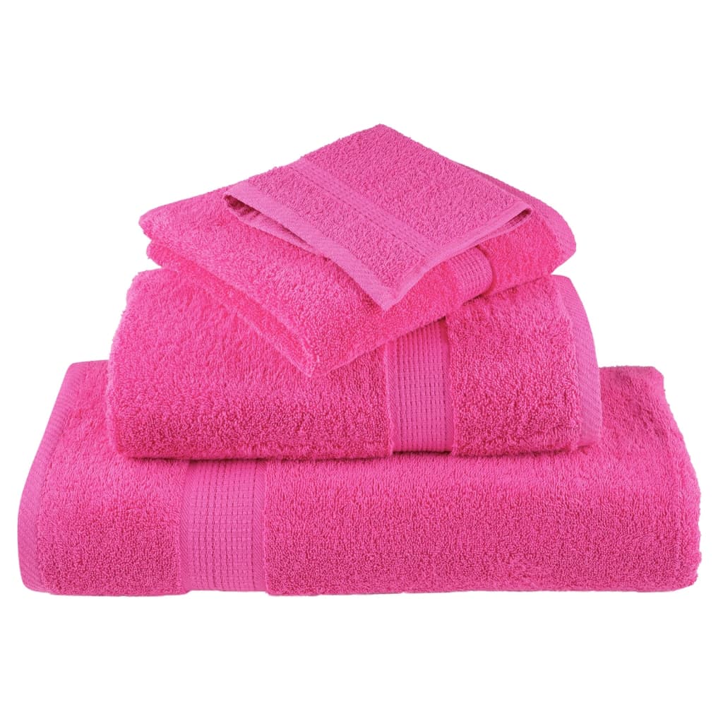håndklæder SOLUND 10 stk. Premium 100x200 cm 600 g/m2 pink