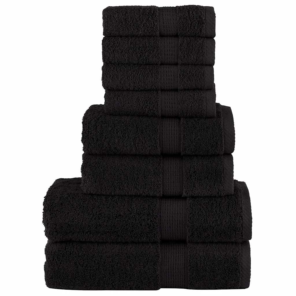 håndklæder 8 stk. Premium SOLUND 600 g/m2 sort